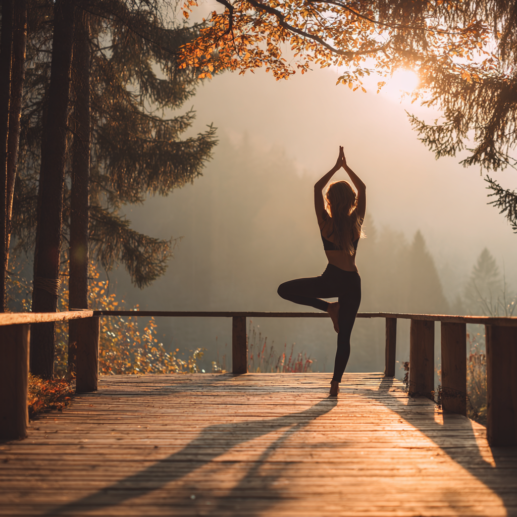 Йога-інструктор демонструє позу